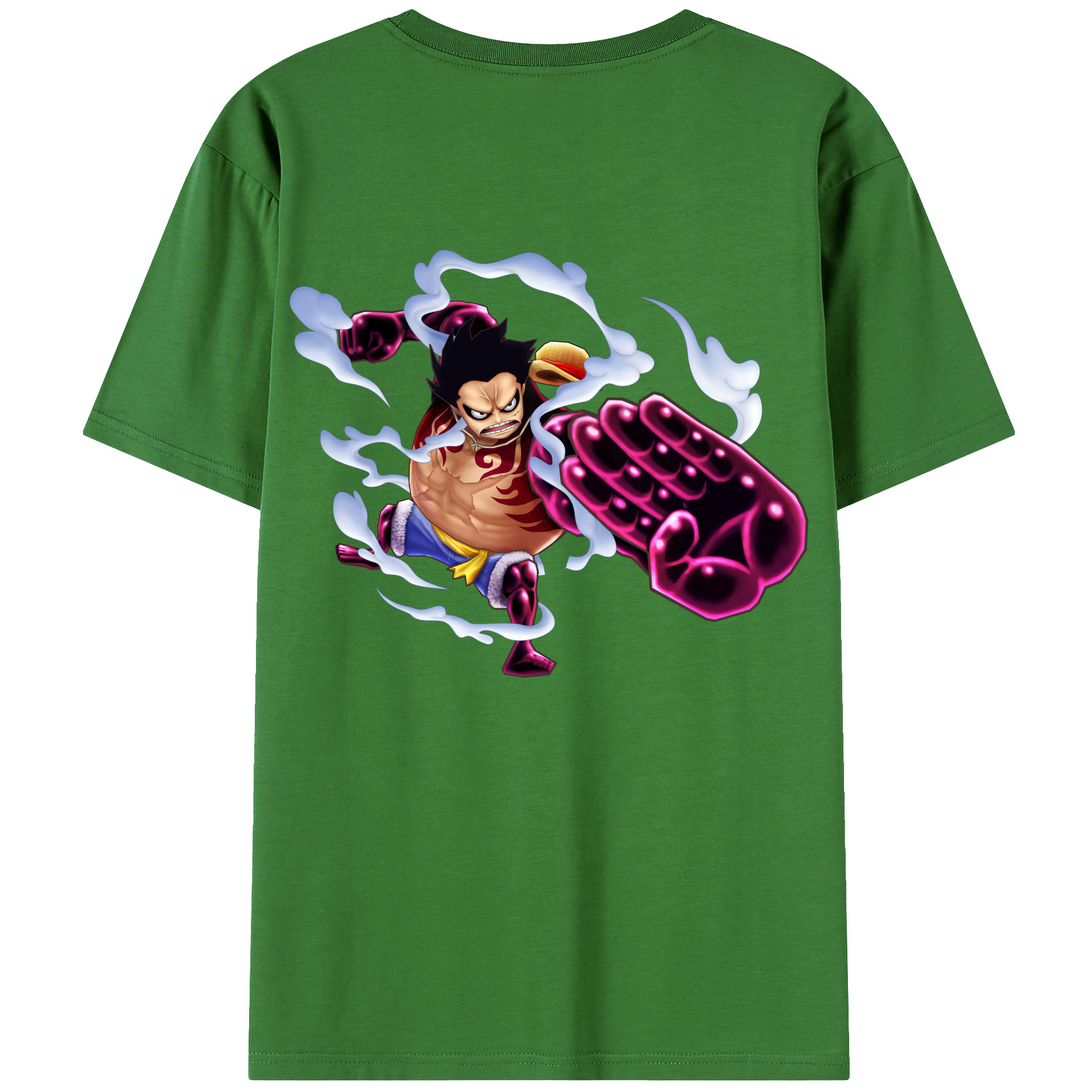ワンピース モンキー・D・ルフィ ONE PIECE Monkey D. Luffy レディース半袖Tシャツ(バックプリント)